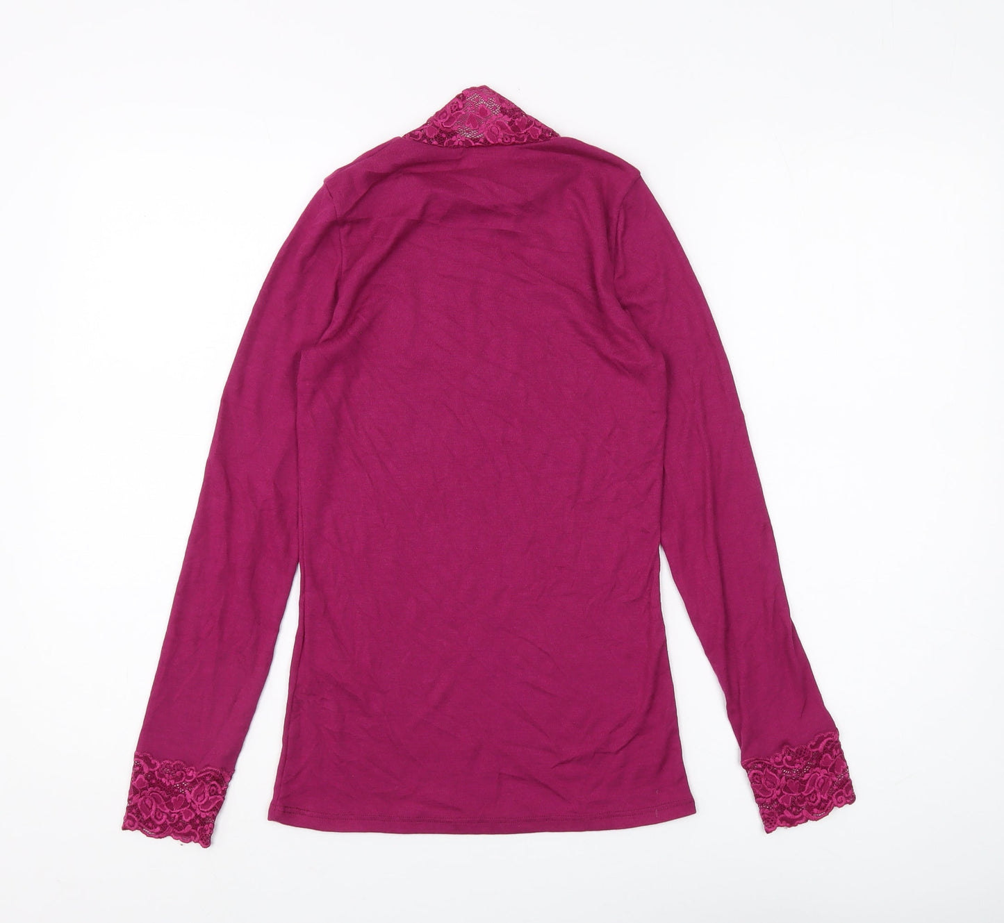 Thermalist Women’s Red High Neck Lace Top Size 12