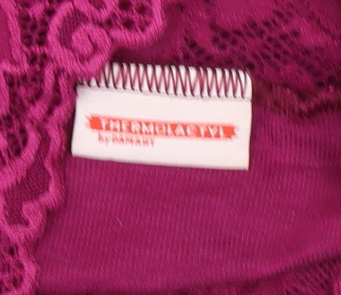 Thermalist Women’s Red High Neck Lace Top Size 12