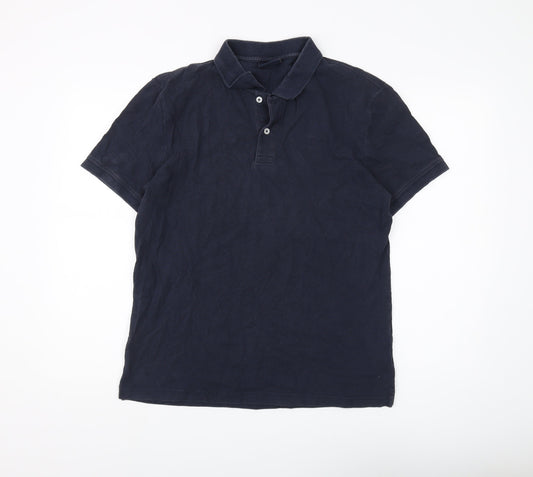 Henri Lloyd Men's Blue Polo, Size L, Cotton