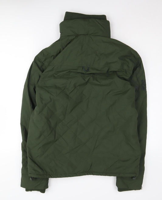 Superdry Men's Green Quilted Jacket L