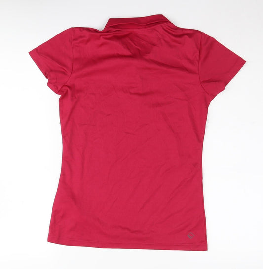 Womens UK Size 10 Regatta Red Polyester Polo