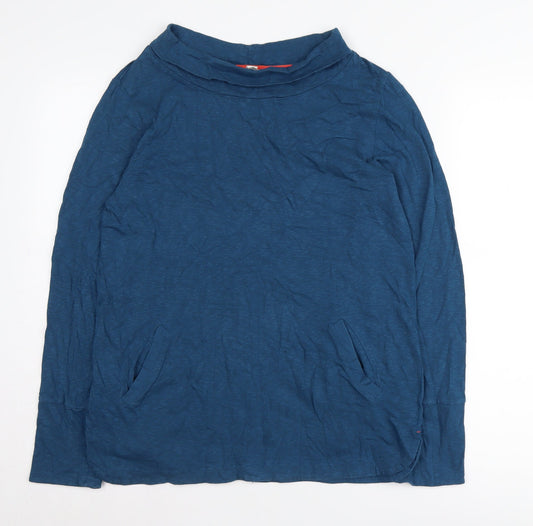 White Stuff Women's Blue Cowl Neck Pullover Size 12