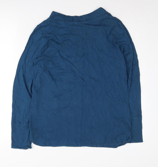 White Stuff Women's Blue Cowl Neck Pullover Size 12