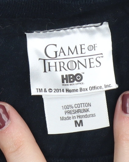 Game of Thrones Men's Black Graphic T-Shirt M