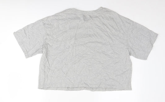 Disney Grey Mickey Mouse Unisex T-Shirt, M, Casual Fun