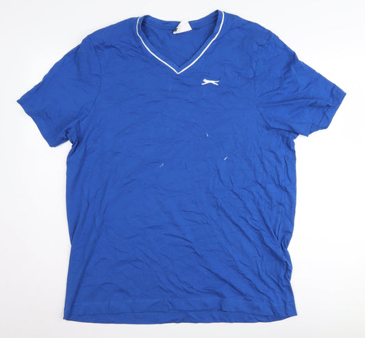 Slazenger Men's Blue XL V-Neck T-Shirt