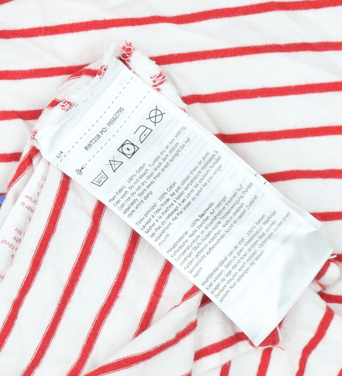 Regatta Women's Red Striped Casual T-Shirt Size 16