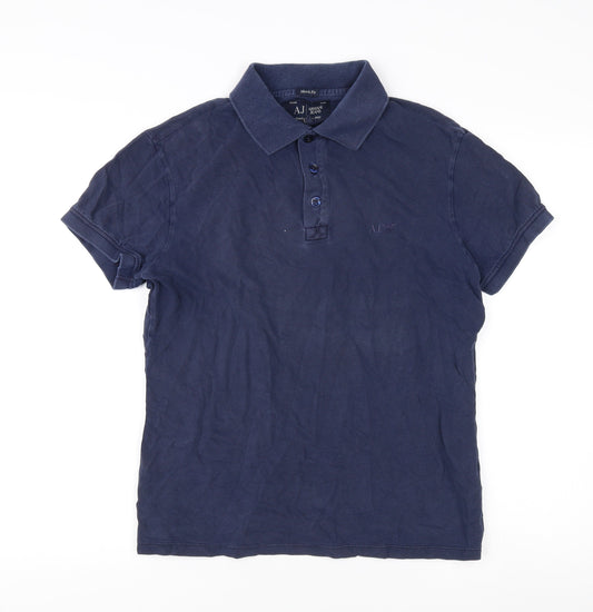 Armani Jeans Men's Blue M Polo Shirt - Short Sleeve