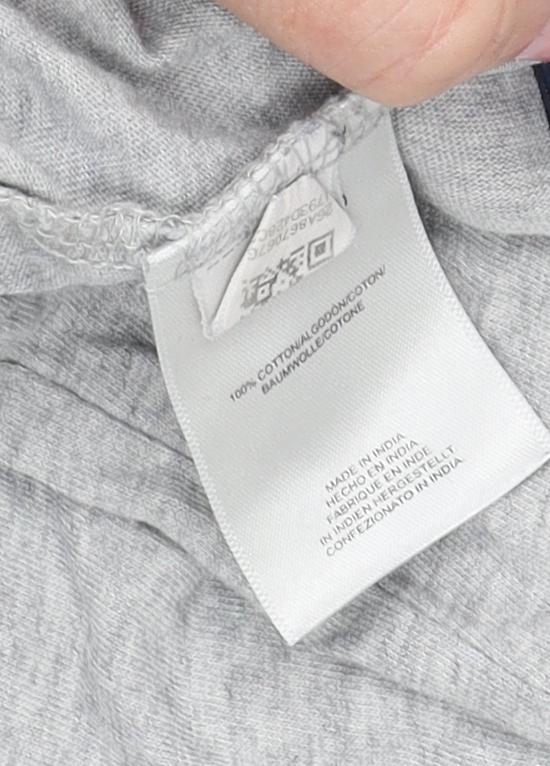 Fila Men's Grey Crew Neck T-Shirt L Cotton Jersey