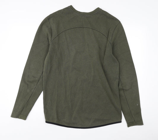 Jack Wills Men's Green Pullover Sweatshirt M