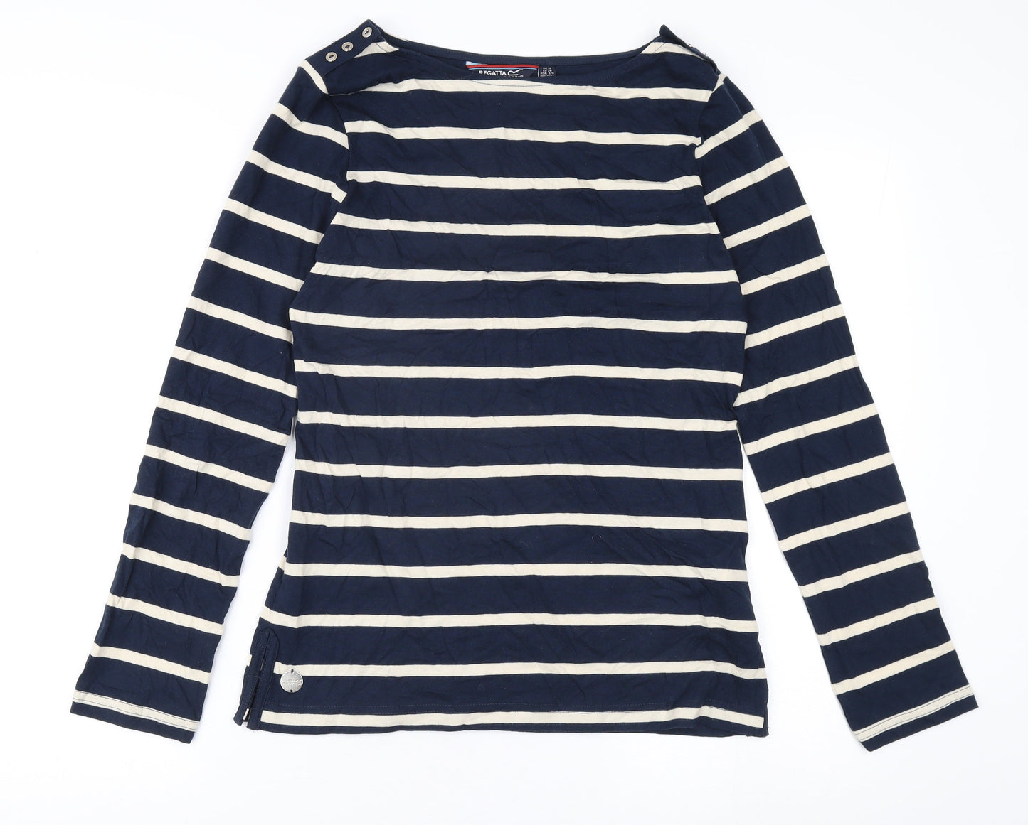 Regatta Women's Blue Striped Long Sleeve T-Shirt