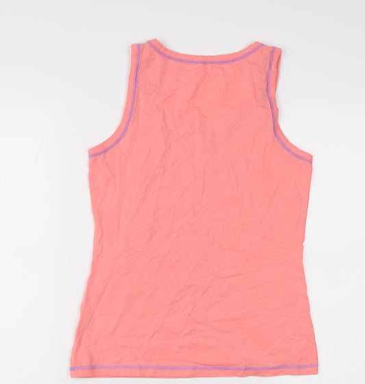 Disney Pink Tank Top for Women Size 8 with Cartoon Print