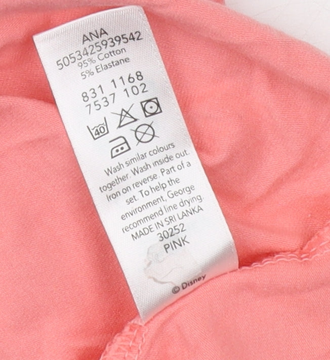 Disney Pink Tank Top for Women Size 8 with Cartoon Print