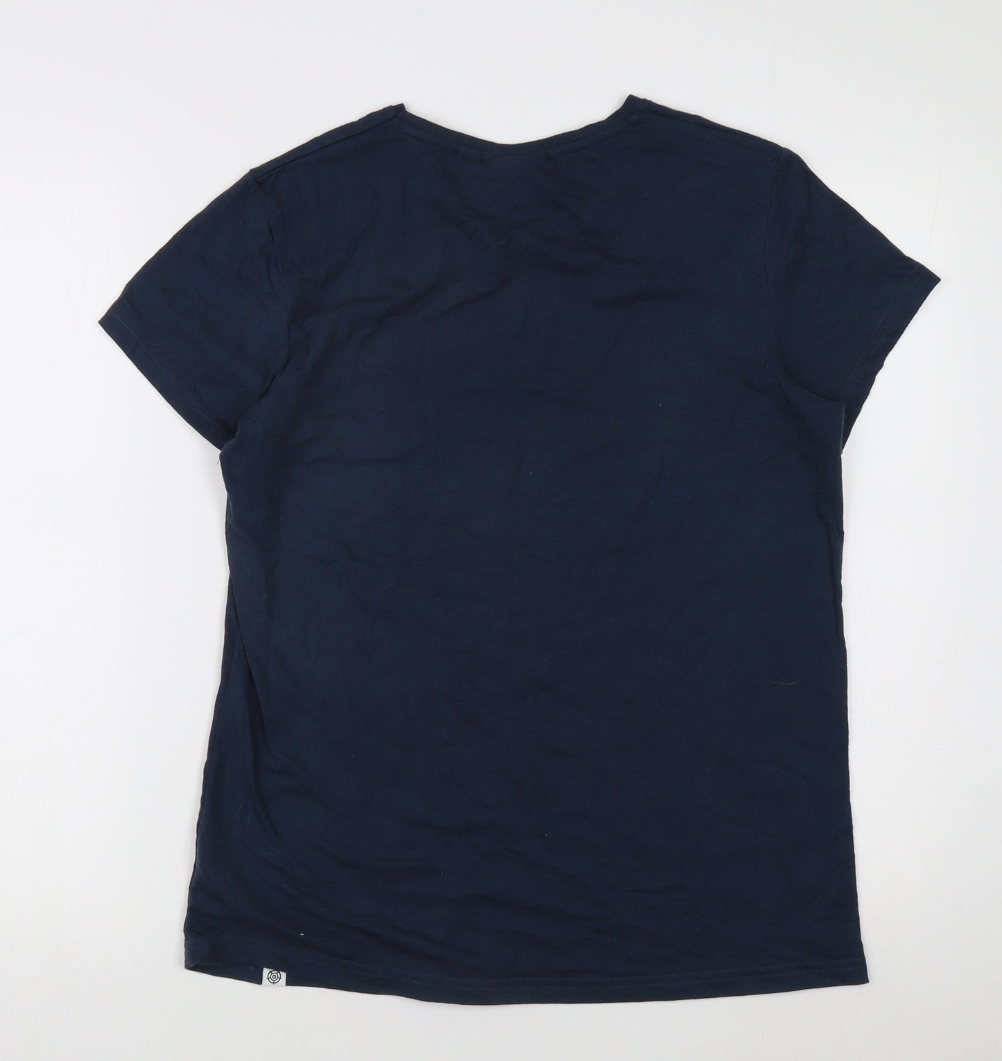 TOG24 Women's Blue Crew Neck Basic T-Shirt Size 12