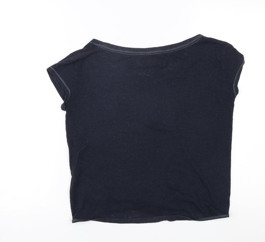 Hollister Women's Blue Slim T-Shirt Size S