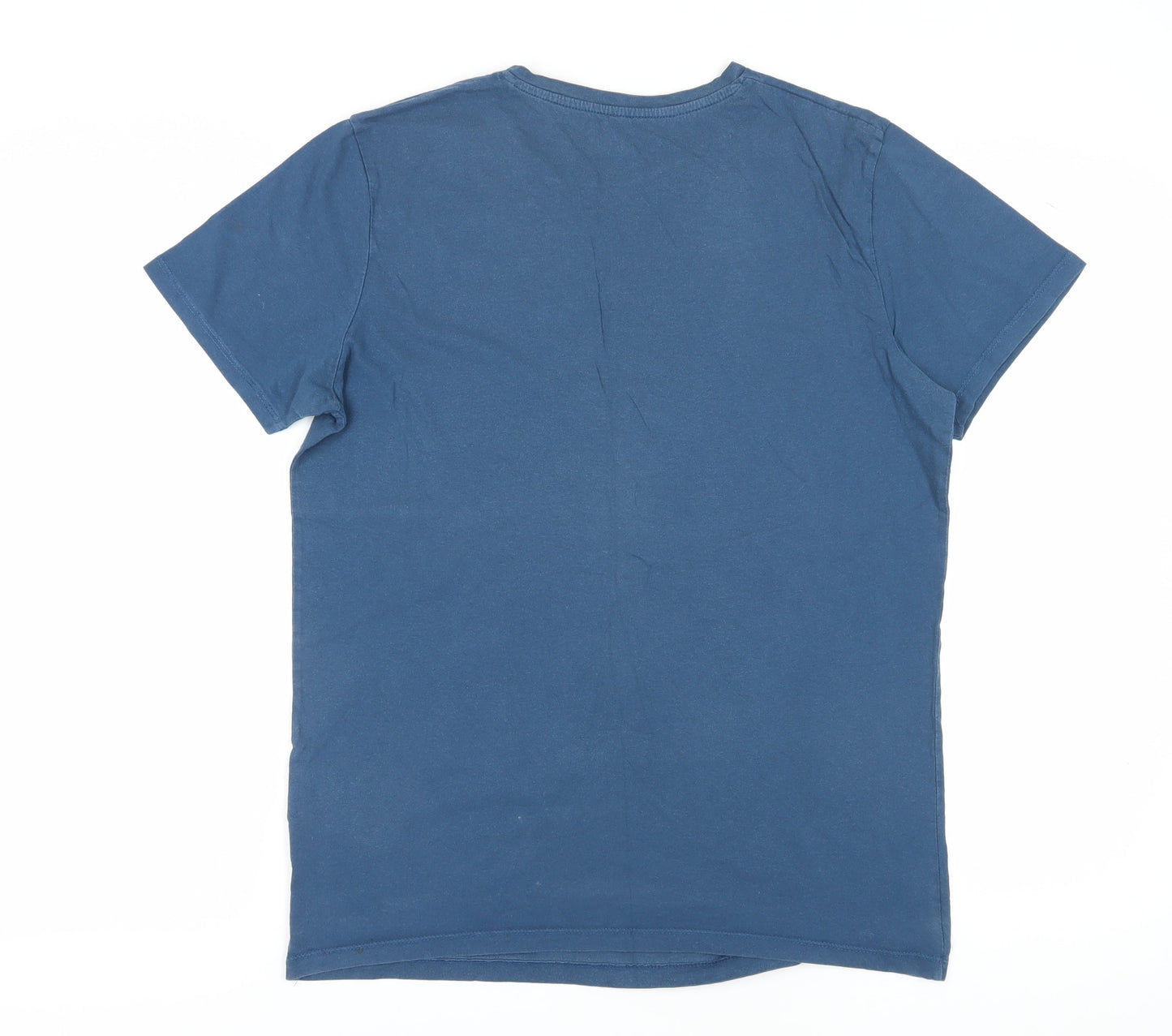 Jack & Jones Men's Blue Crew Neck T-Shirt, Size L