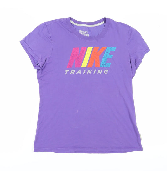 Nike Women's Purple T-Shirt L Sportswear