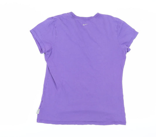 Nike Women's Purple T-Shirt L Sportswear