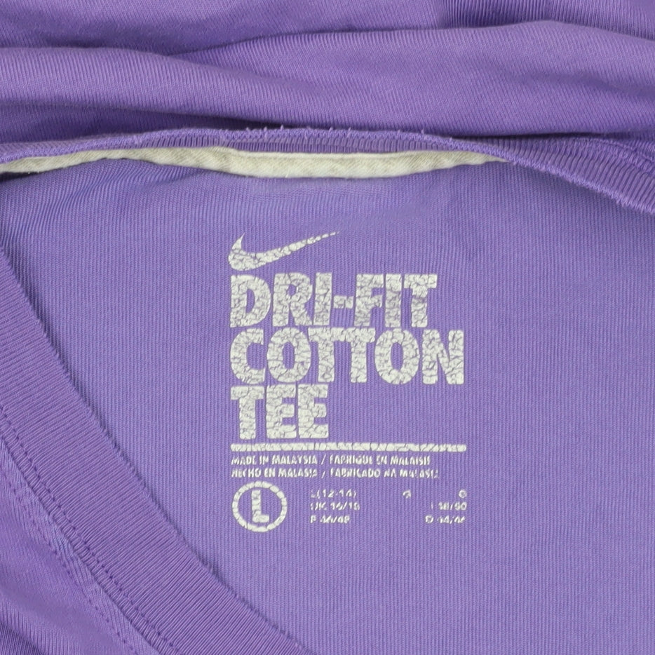 Nike Women's Purple T-Shirt L Sportswear