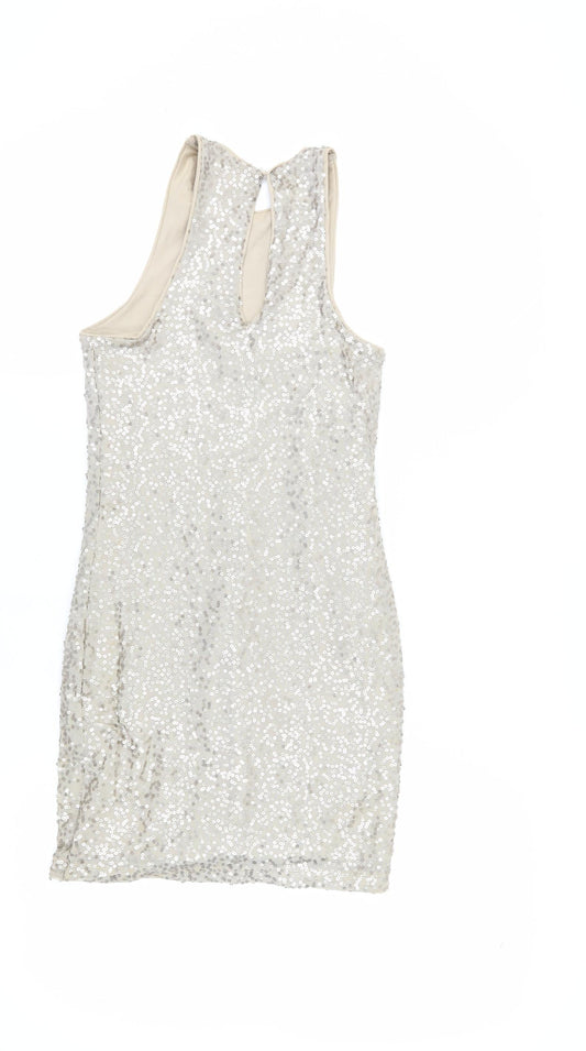 Holister Women's Silver XS Bodycon Party Dress