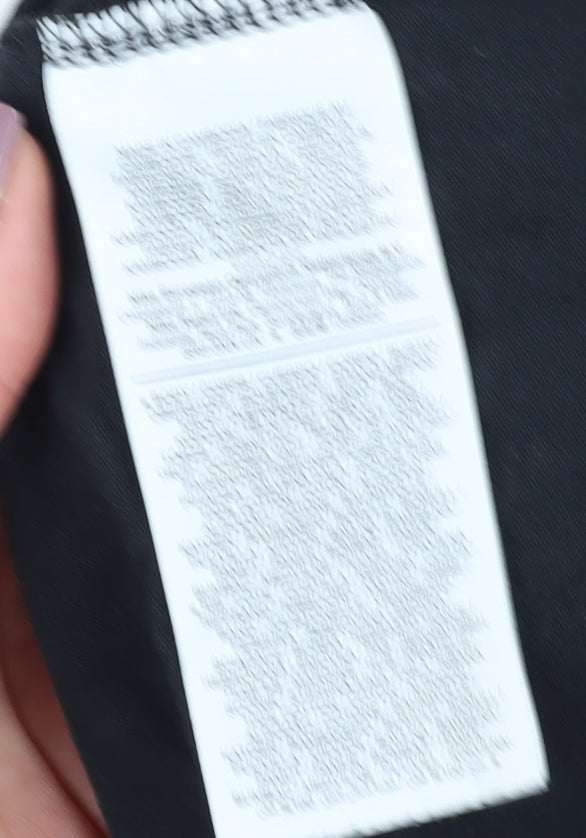 Nike Men's Black T-Shirt, Size S, Crew Neck, Logo Accent