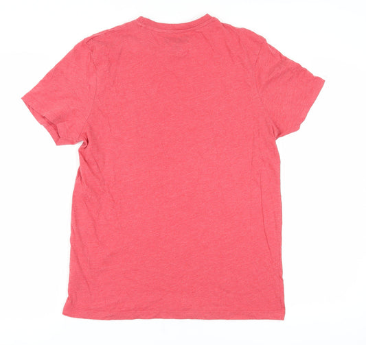 One Piece Men's Red Anime T-Shirt, Size L, Crew Neck