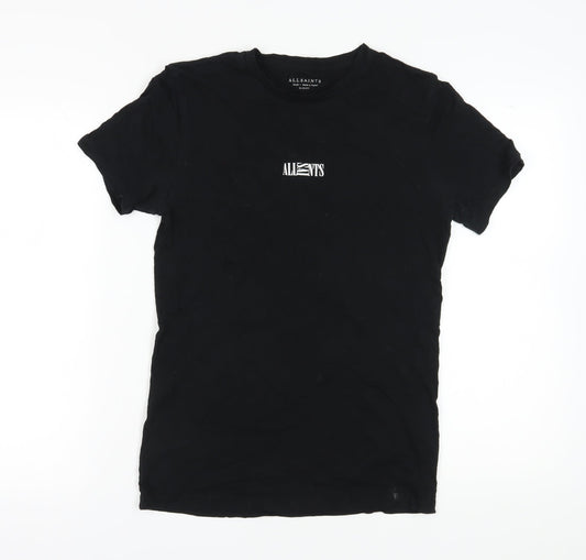 AllSaints Men's Black Slim Fit T-Shirt S
