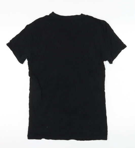AllSaints Men's Black Slim Fit T-Shirt S