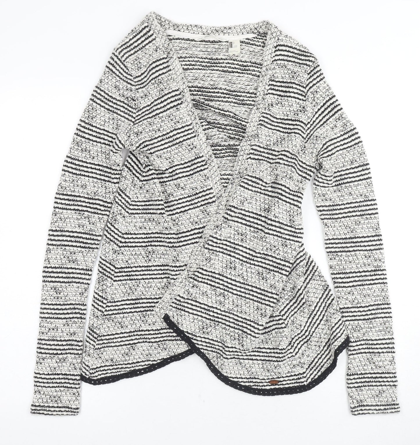O'Neill Women's Black Striped Cardigan M