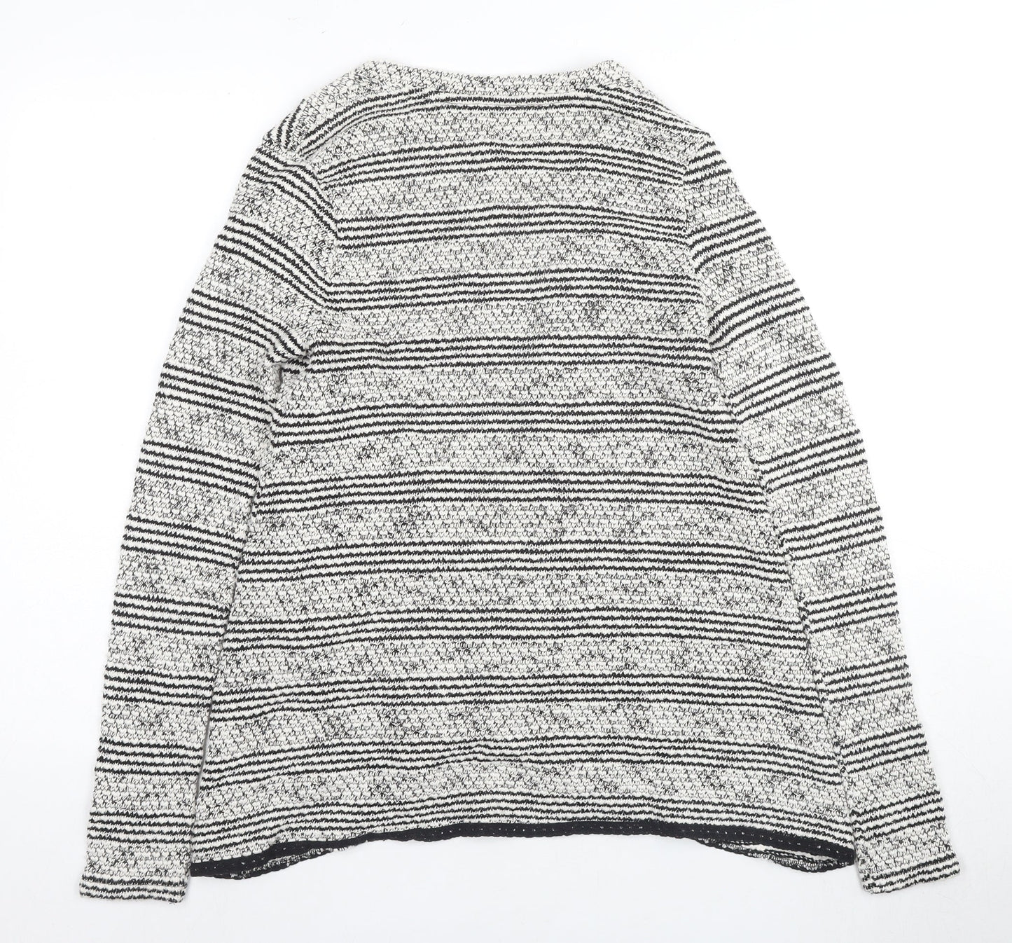 O'Neill Women's Black Striped Cardigan M