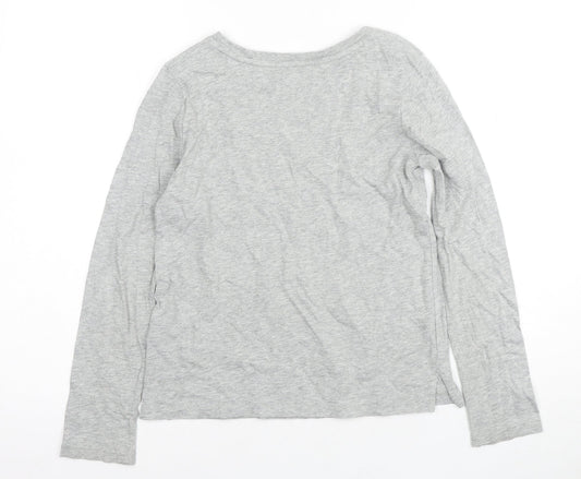 Gap Boys Grey Long Sleeve T-Shirt Size 10-11 Years