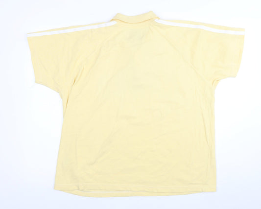 Everlast Men's Yellow Polo Shirt - Large, Short Sleeve