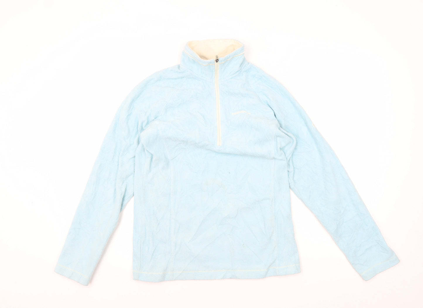Craghoppers Women's Blue Mock Neck Fleece Sweatshirt Size 6