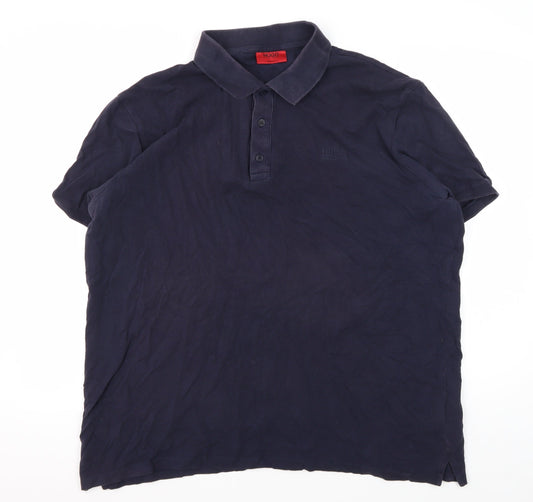 Hugo Boss Men's Blue 2XL Regular Fit Polo Shirt