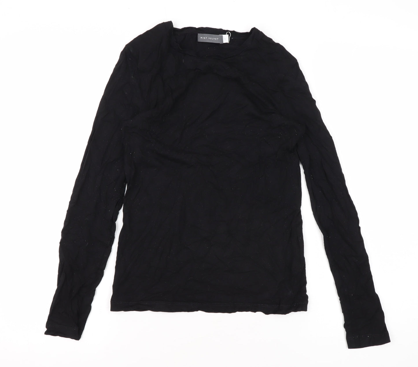 Mint Velvet Women's Black Long Sleeve T-Shirt S