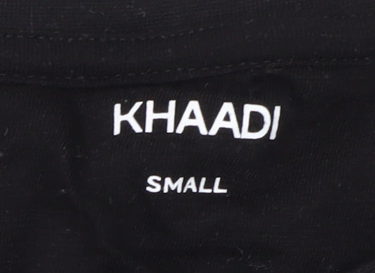 Khaadi Women's Black Basic T-Shirt, Size S, Crew Neck