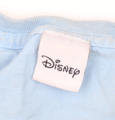 Disney Blue XL Cartoon Crew Neck T-Shirt