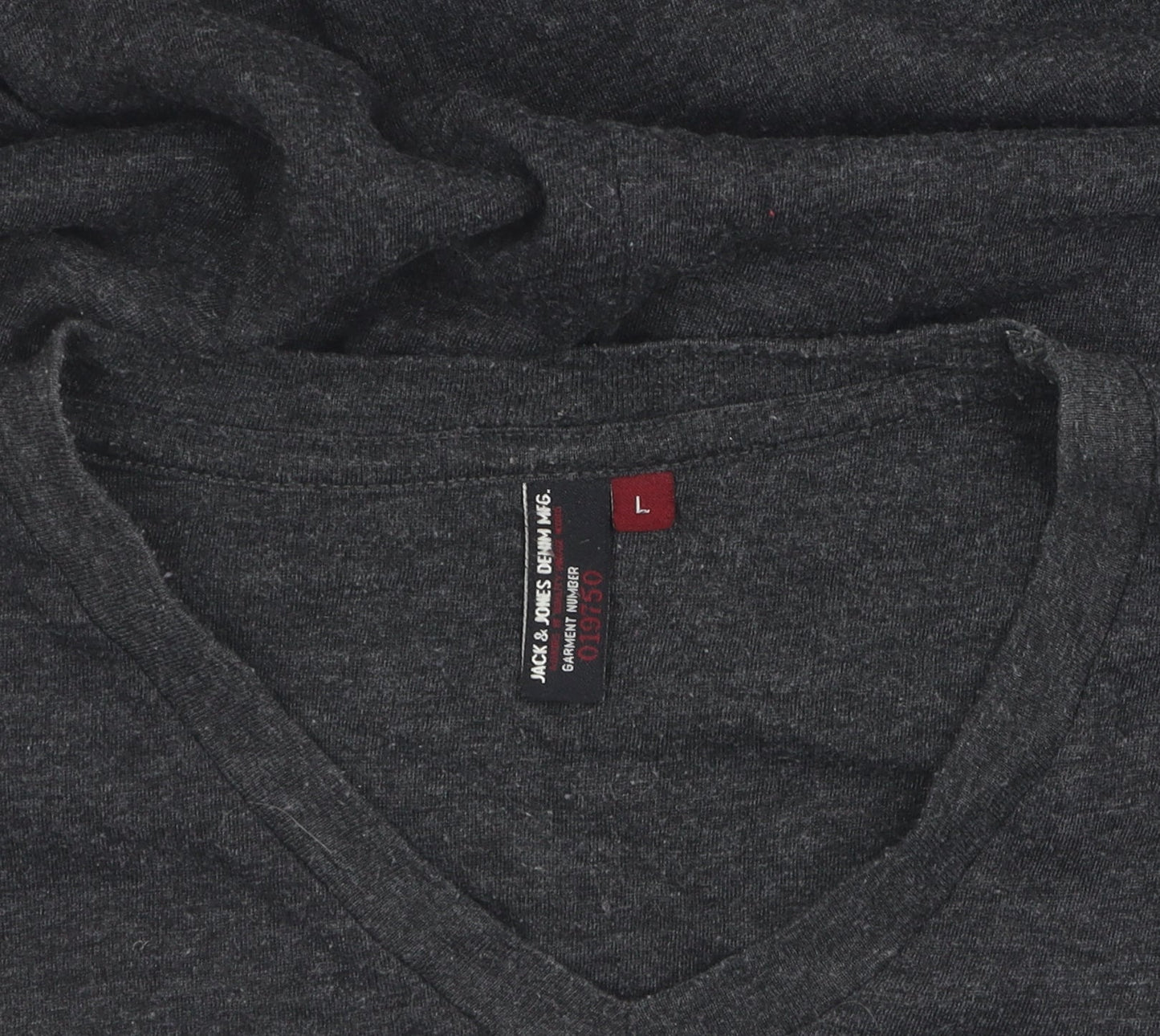 Jack & Jones Men's Grey Graphic Print T-Shirt L