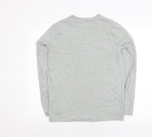 Mountain Warehouse Men's Grey Graphic Print Pullover Sweatshirt M