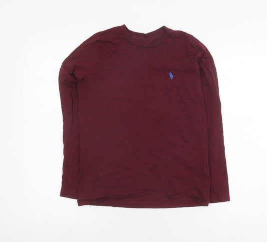 Ralph Lauren Unisex Red XS Polo Long Sleeve Top