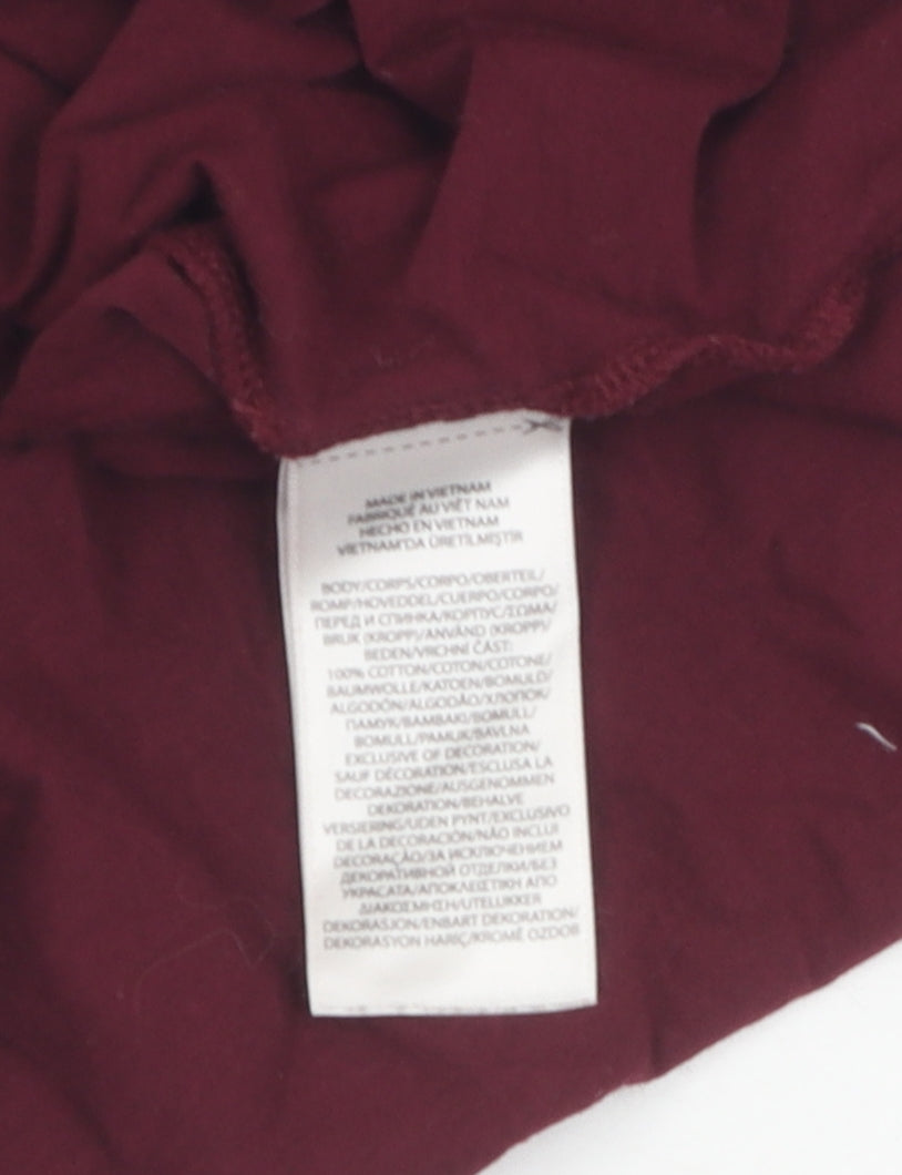 Ralph Lauren Unisex Red XS Polo Long Sleeve Top