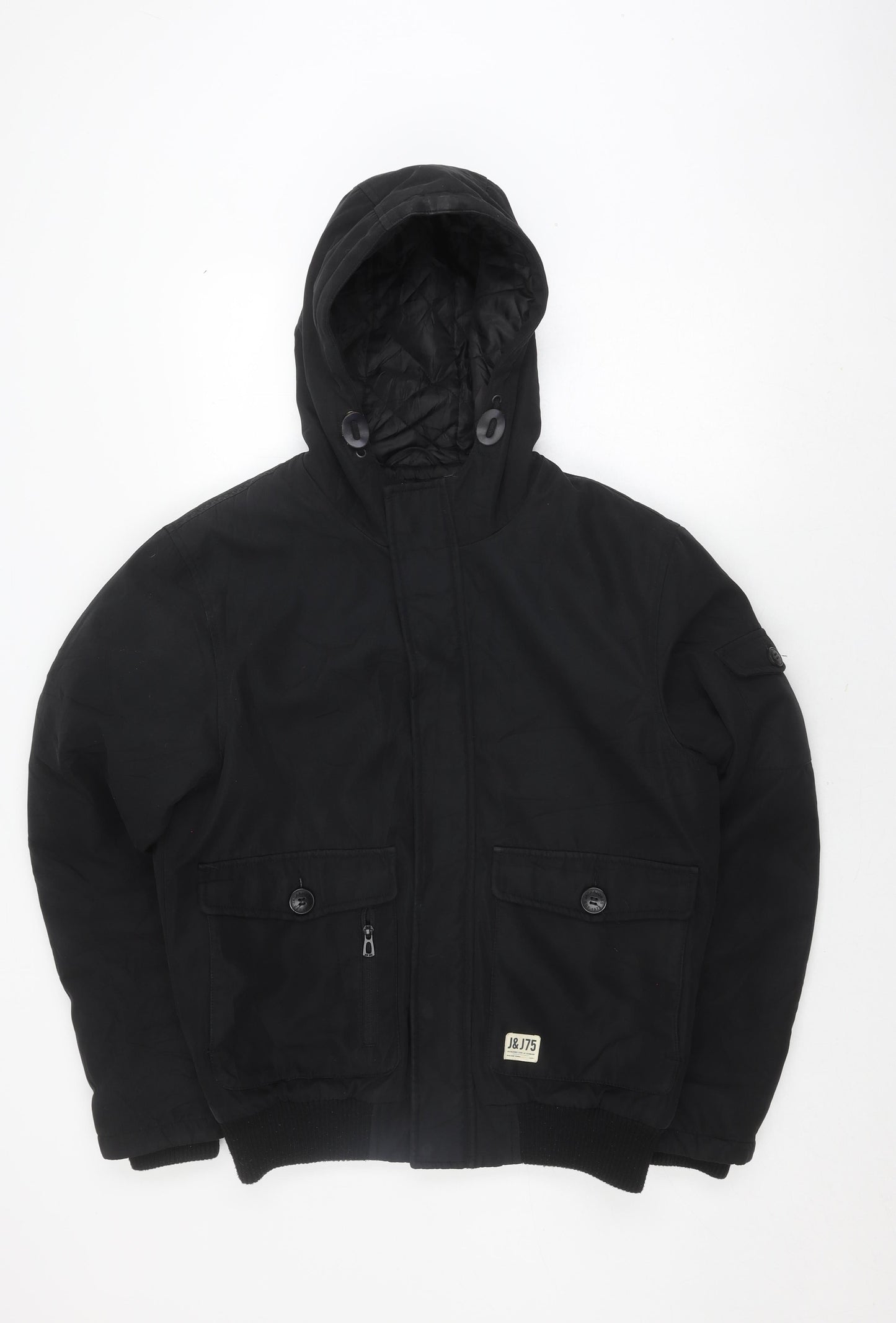Jack & Jones Men's Black Medium Bomber Jacket