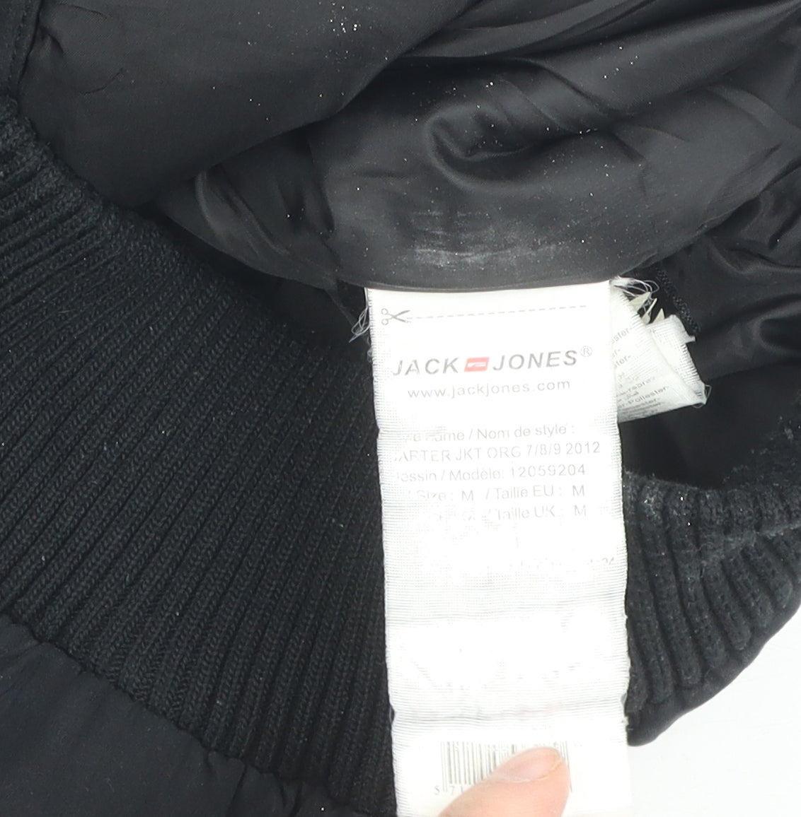 Jack & Jones Men's Black Medium Bomber Jacket
