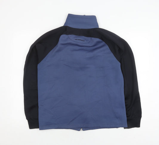 U.S. Athletic Men's Blue Full Zip Sports Jacket M