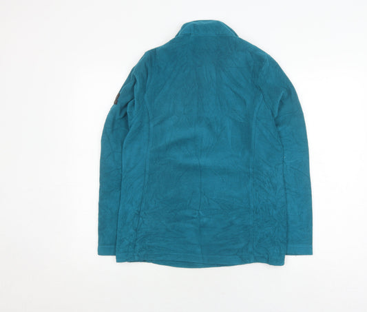 Womens UK 10 Regular TOG24 Blue Full Zip Sweatshirt