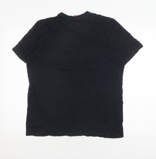 Puma Men's Black Sports T-Shirt, Size L, 2010 Graphic