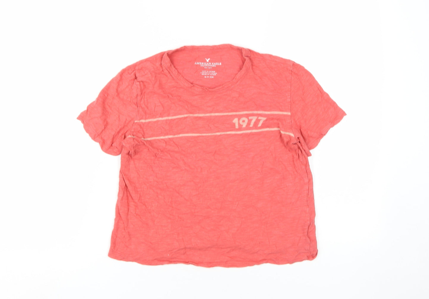 American Eagle Red T-Shirt, Unisex S, Short Sleeve