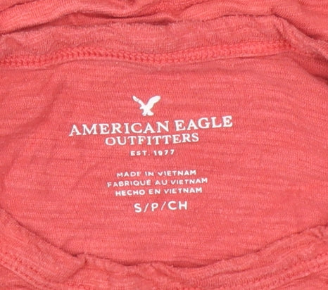 American Eagle Red T-Shirt, Unisex S, Short Sleeve