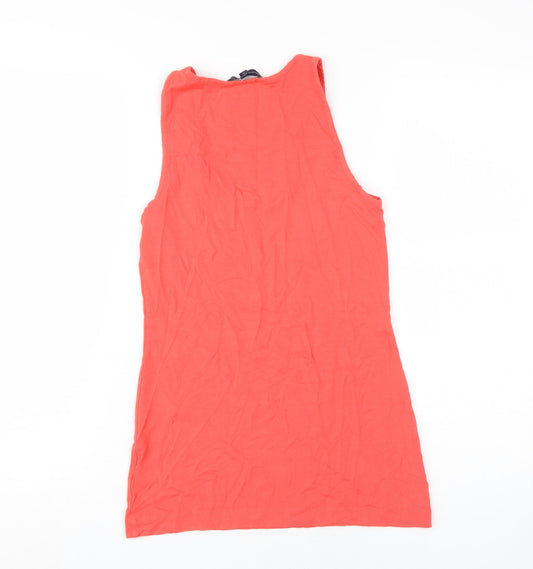 French Connection Women's Red Tank, Size L - Basic Casual