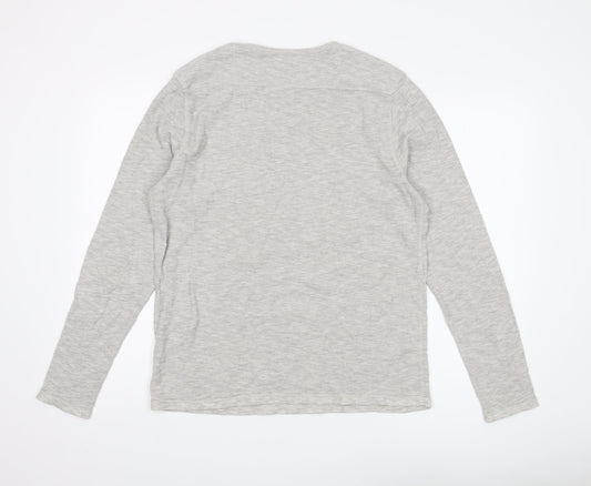 AllSaints Men's Grey Long Sleeve T-Shirt M - Great Condition